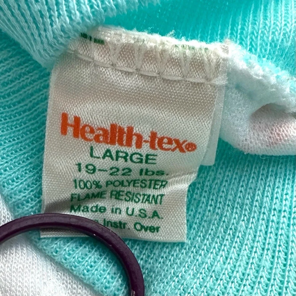 Vintage Health-Tex Colorful Bears Bubble Bodysuit Footie Pajama Baby L 9-12M